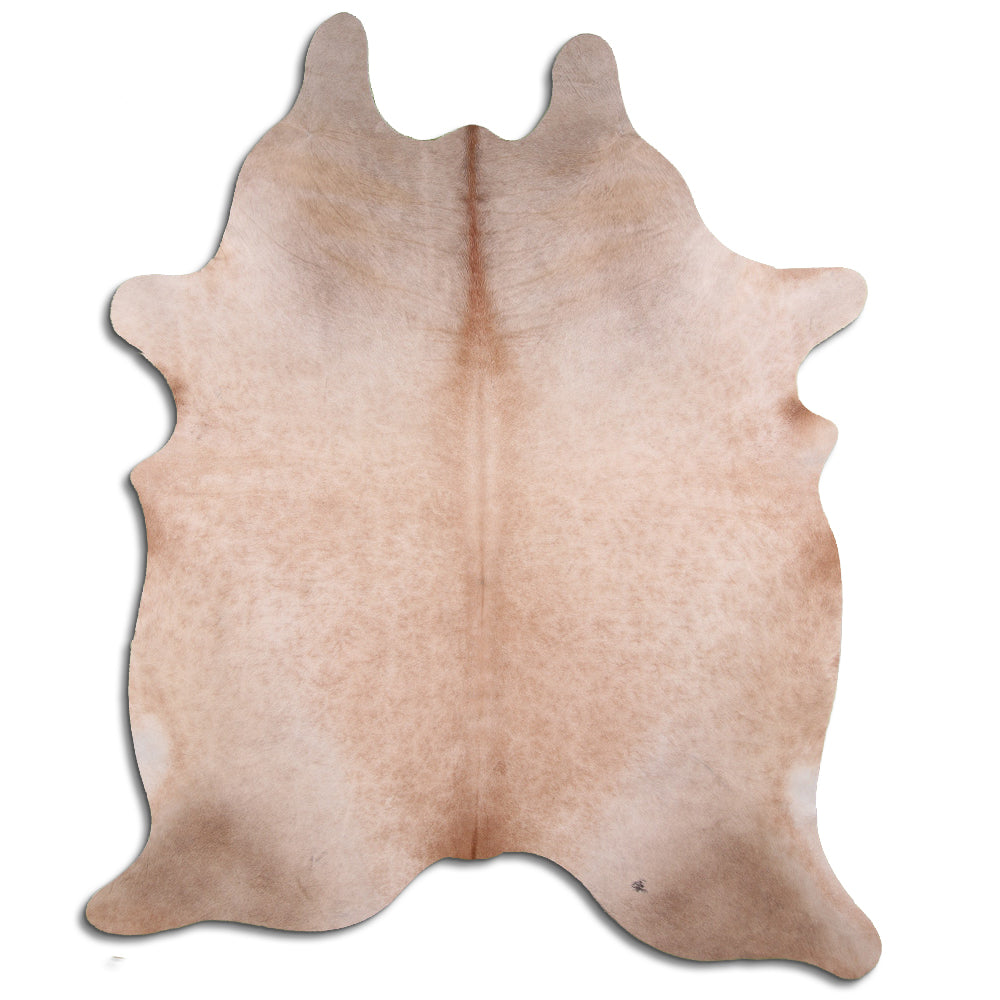 Authentic Leather Hides, Cowhide Area Rug, Light Champagne
