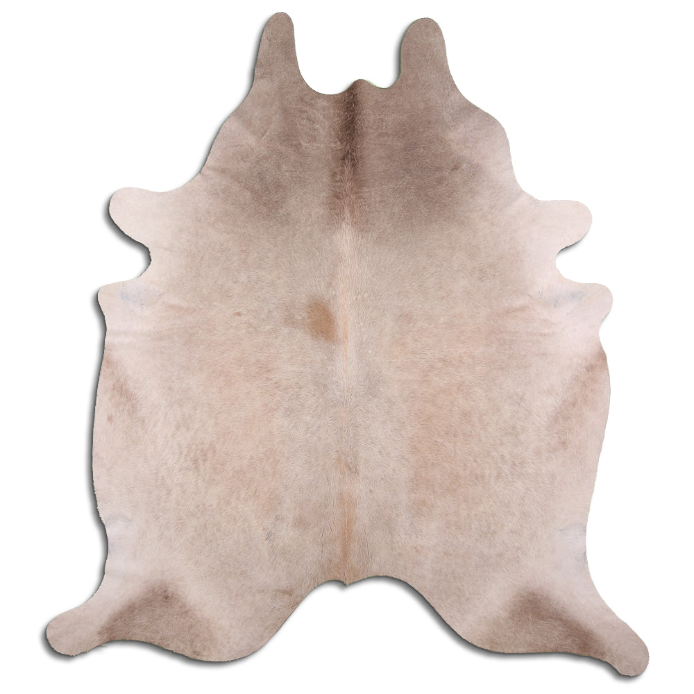 Authentic Leather Hides, Cowhide Area Rug, Light Champagne