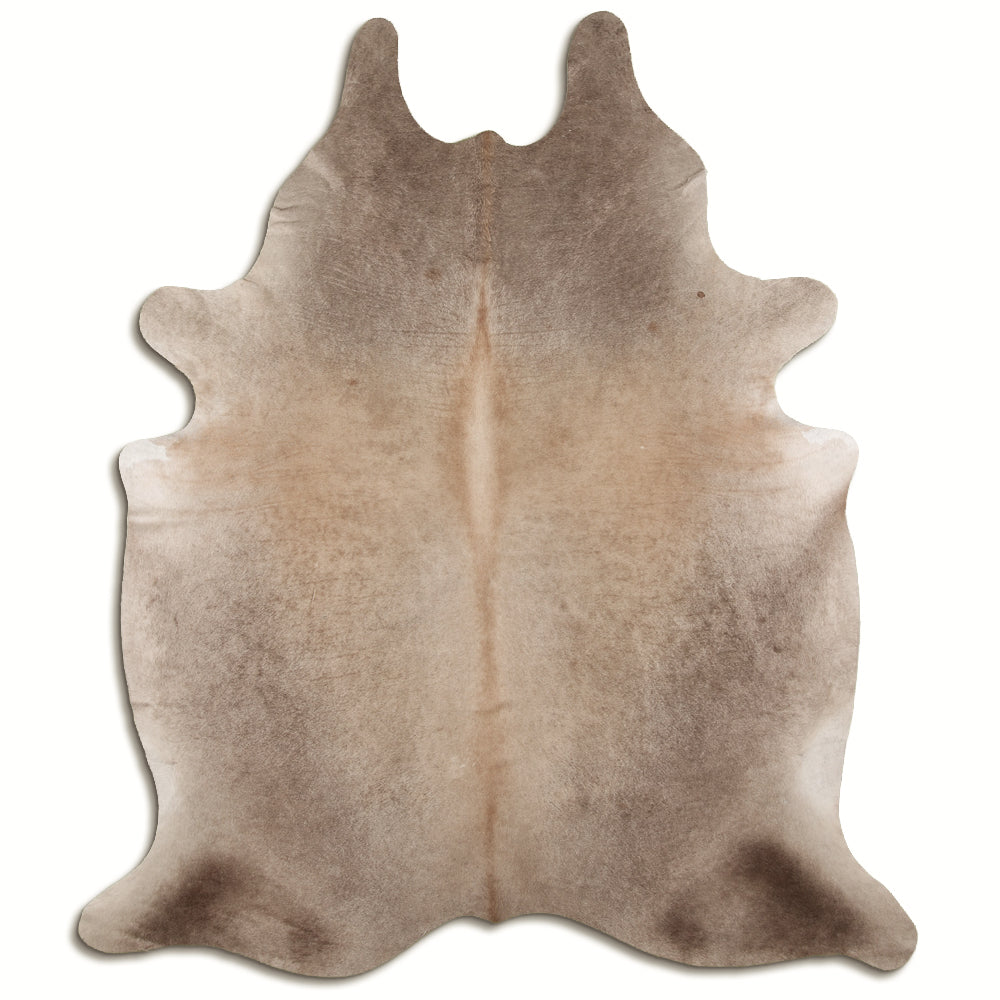 Authentic Leather Hides, Cowhide Area Rug, Light Champagne