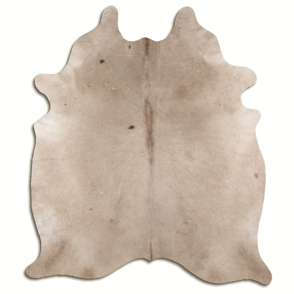 Authentic Leather Hides, Cowhide Area Rug, Light Champagne
