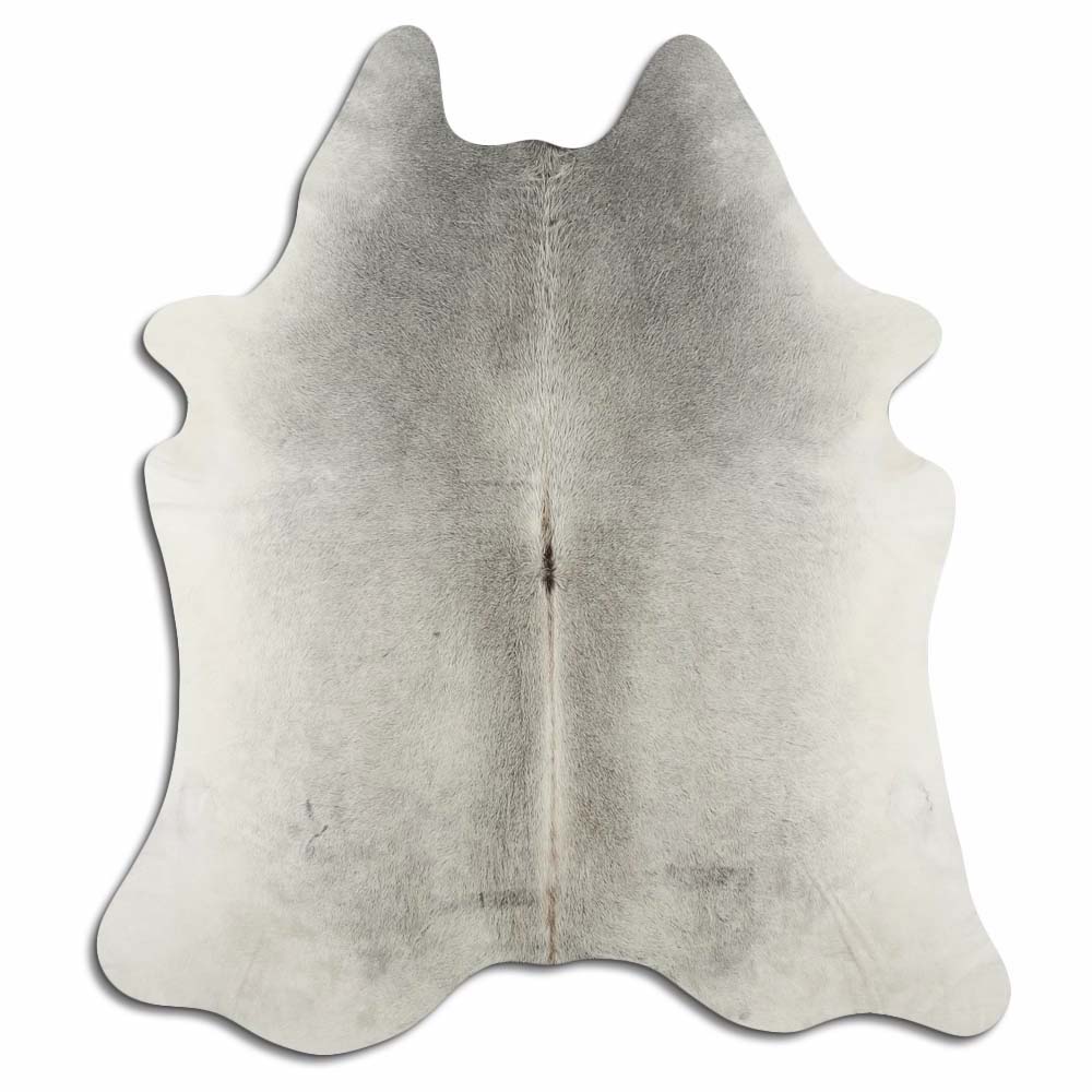 Authentic Leather Hides, Cowhide Area Rug, Gray