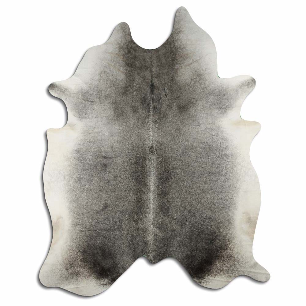 Authentic Leather Hides, Cowhide Area Rug, Gray