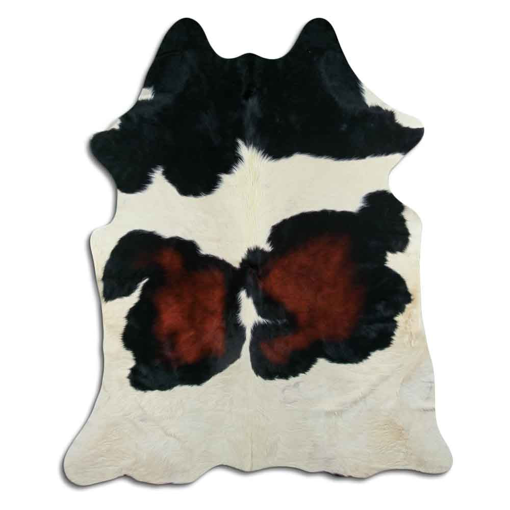 Authentic Leather Hides, Cowhide Area Rug, Light Tricolor