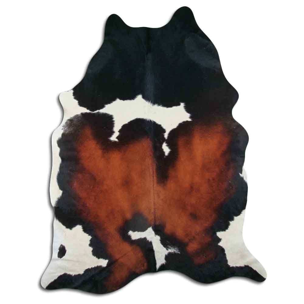 Authentic Leather Hides, Cowhide Area Rug, Light Tricolor