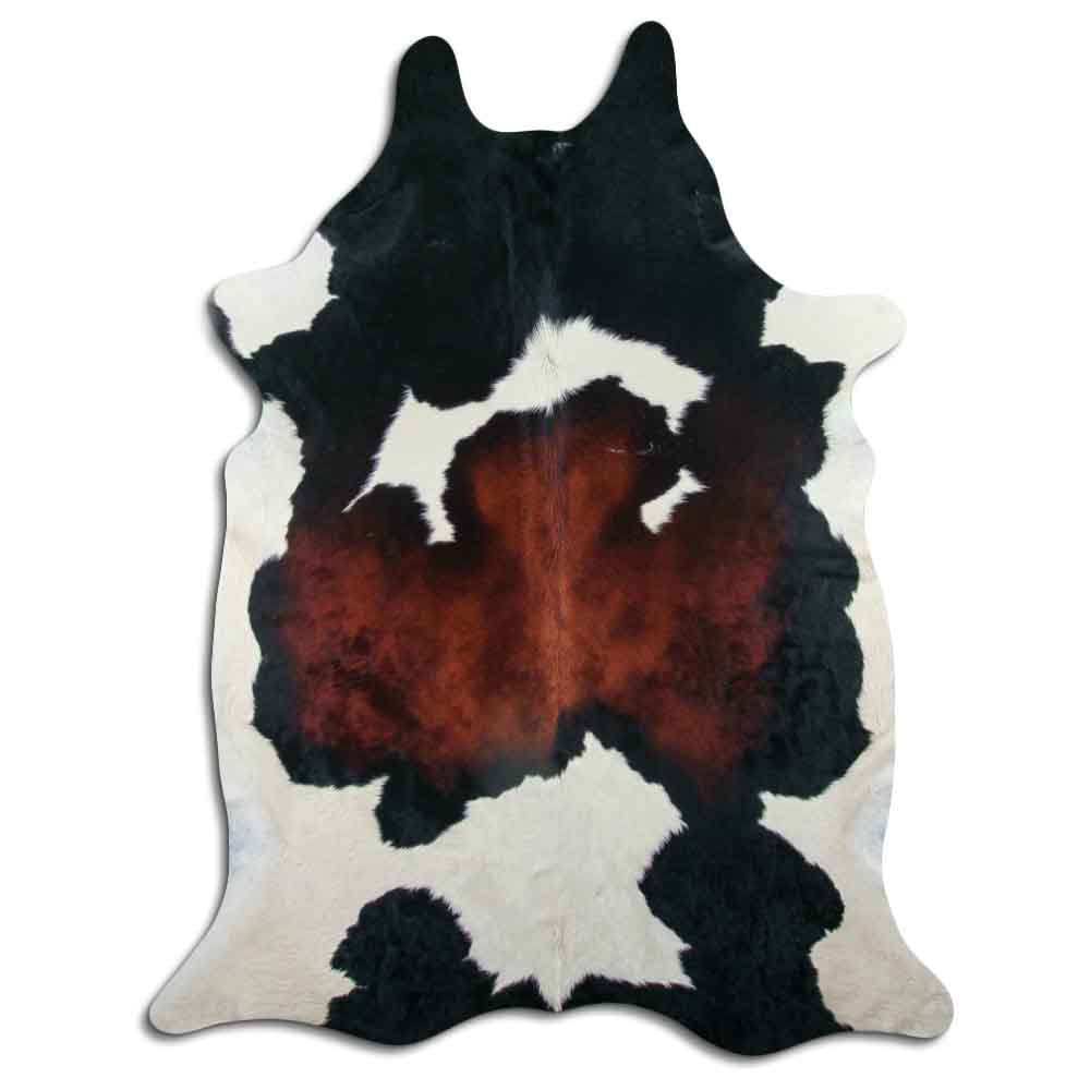 Authentic Leather Hides, Cowhide Area Rug, Light Tricolor