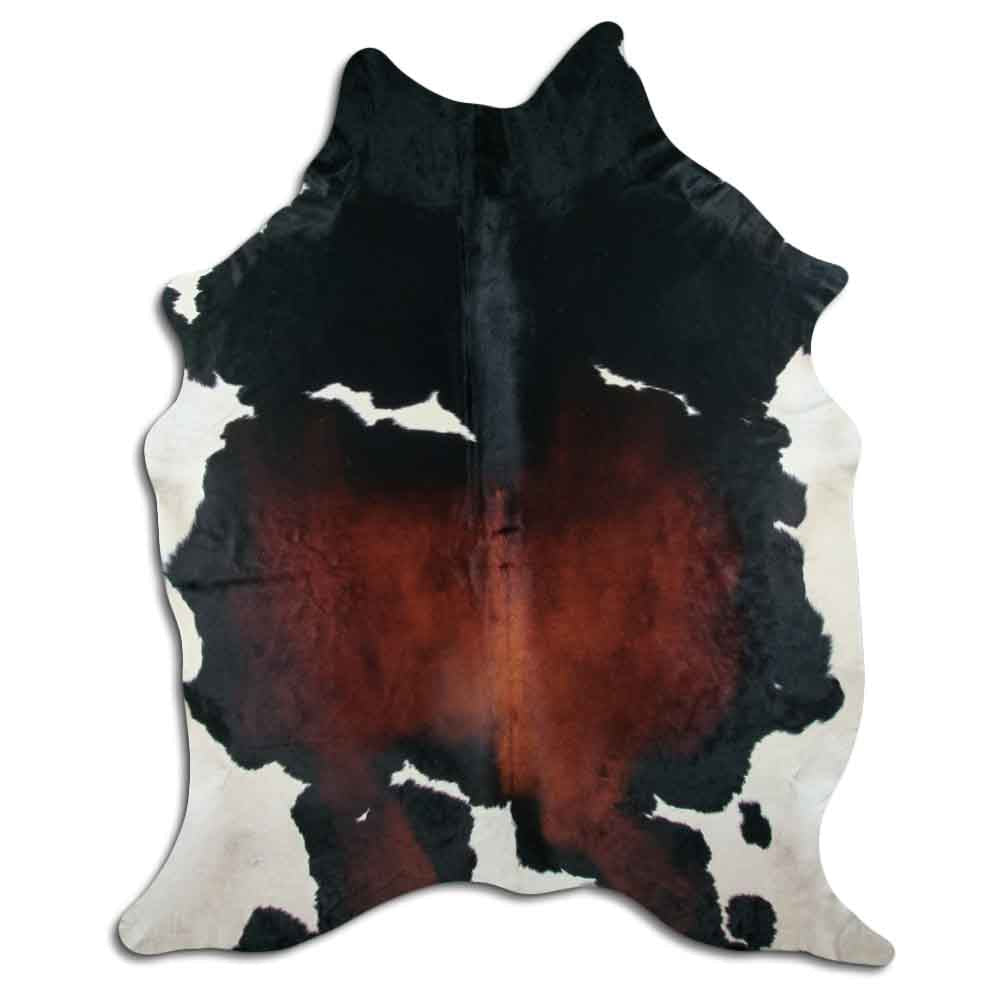 Authentic Leather Hides, Cowhide Area Rug, Light Tricolor