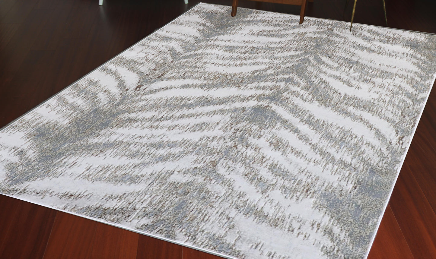 Maximus String Theory Indoor | Outdoor Area Rug, Gray