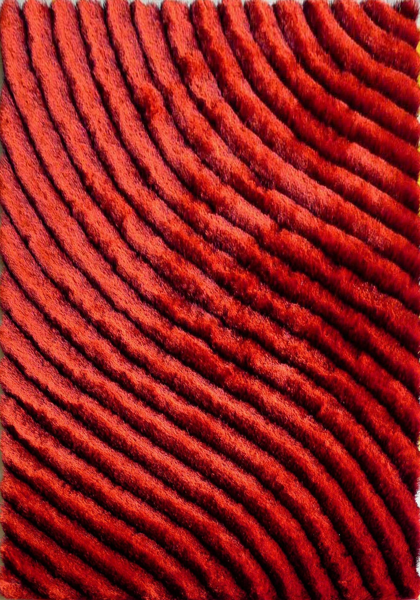 3D Weave Shag Area Rug, Assorted Multicolor