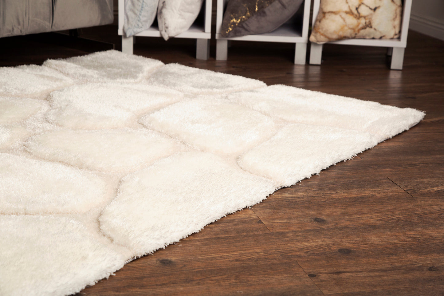S.V.D. Cobblestone Area Rug, Ivory