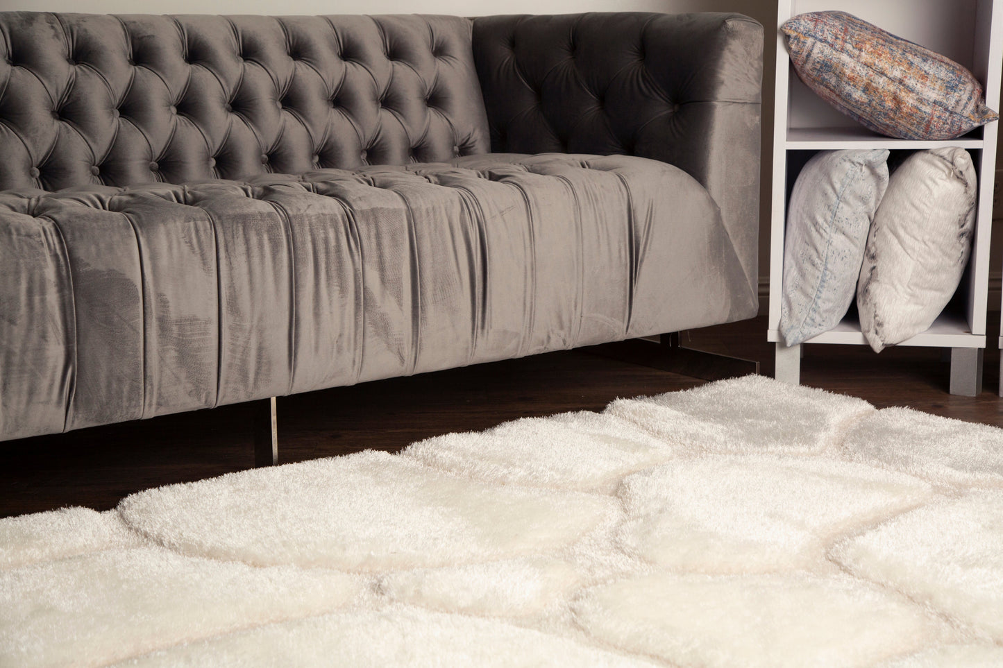 S.V.D. Cobblestone Area Rug, Ivory