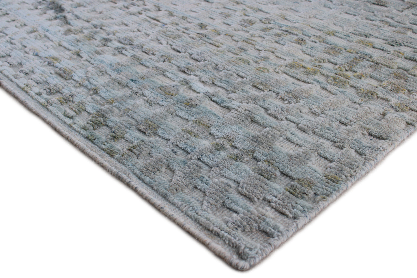 Finite Mosaics, Effervescence Area Rug, Gray & Teal