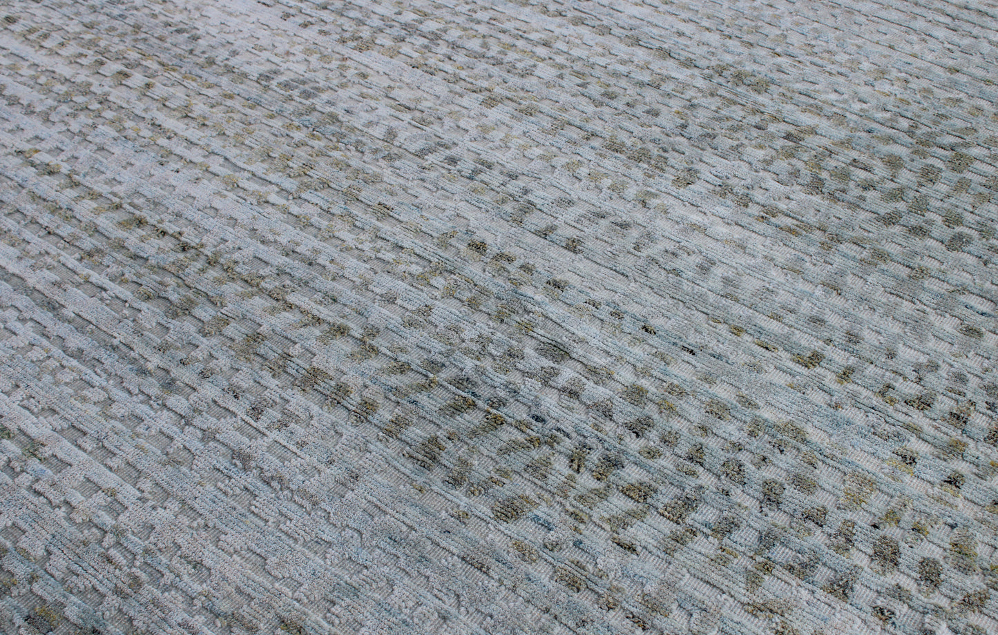 Finite Mosaics, Effervescence Area Rug, Gray & Teal