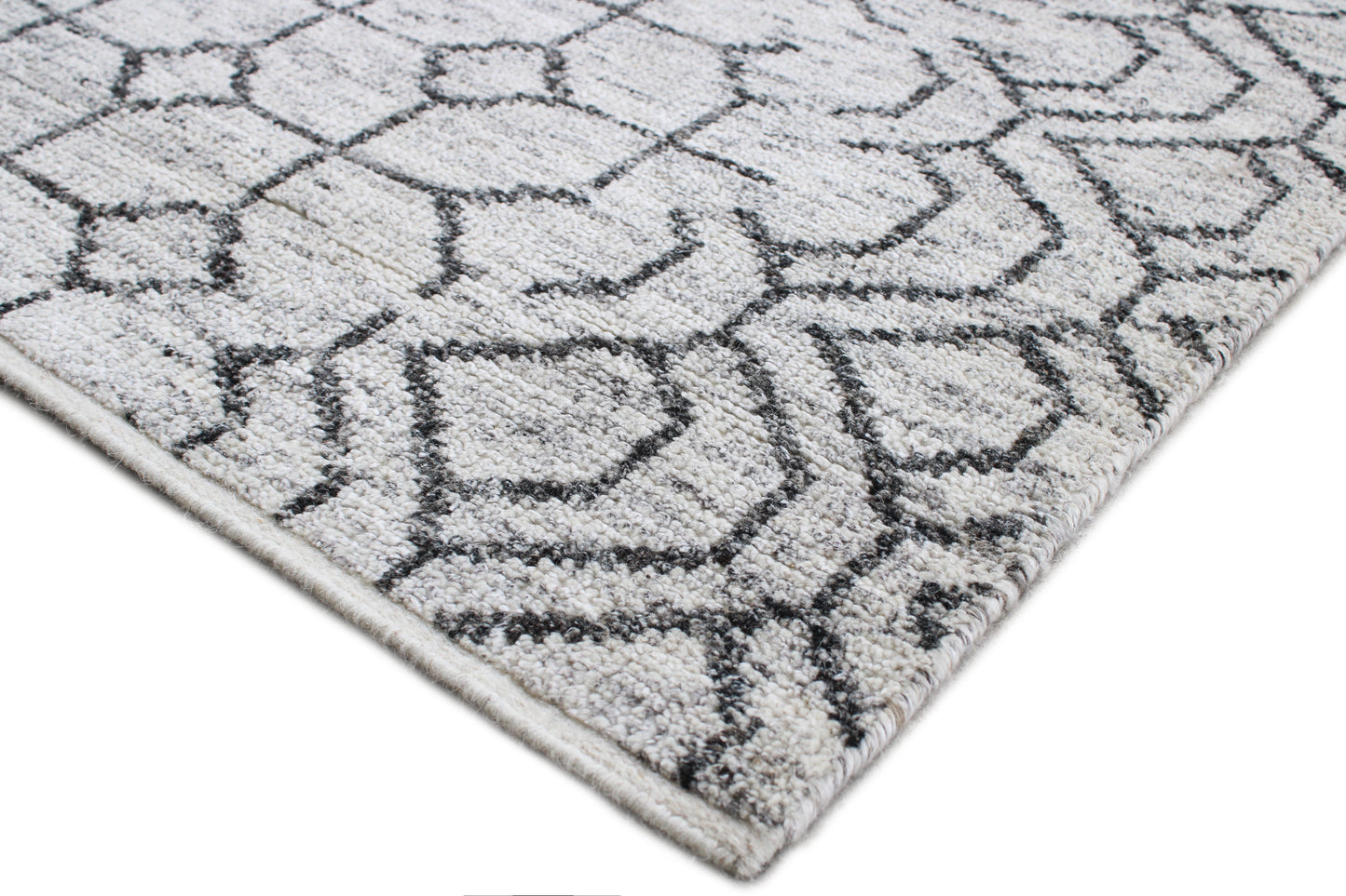 Finite Mosaics, Celestial Chimera Area Rug, Gray & Black