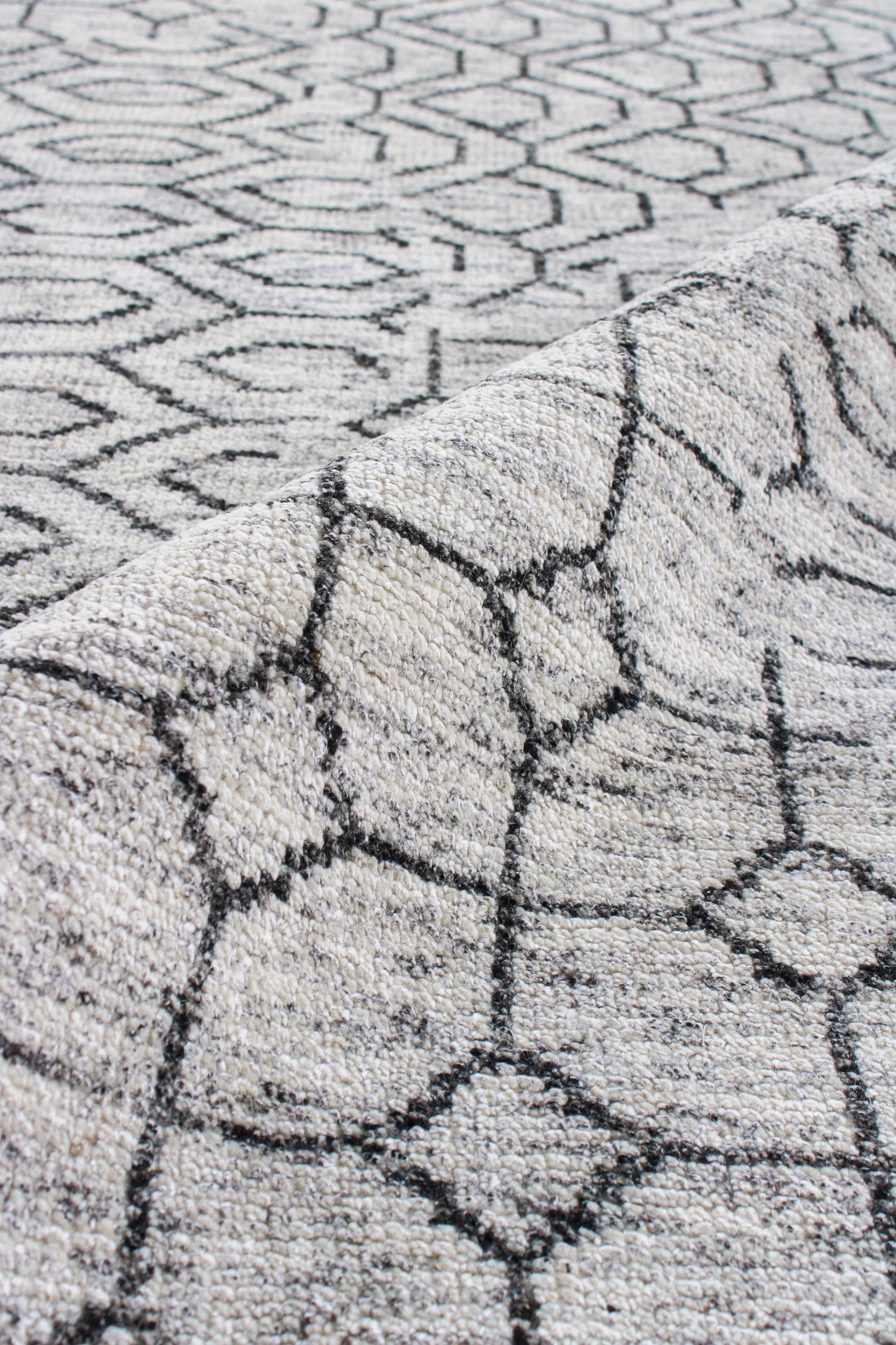 Finite Mosaics, Celestial Chimera Area Rug, Gray & Black