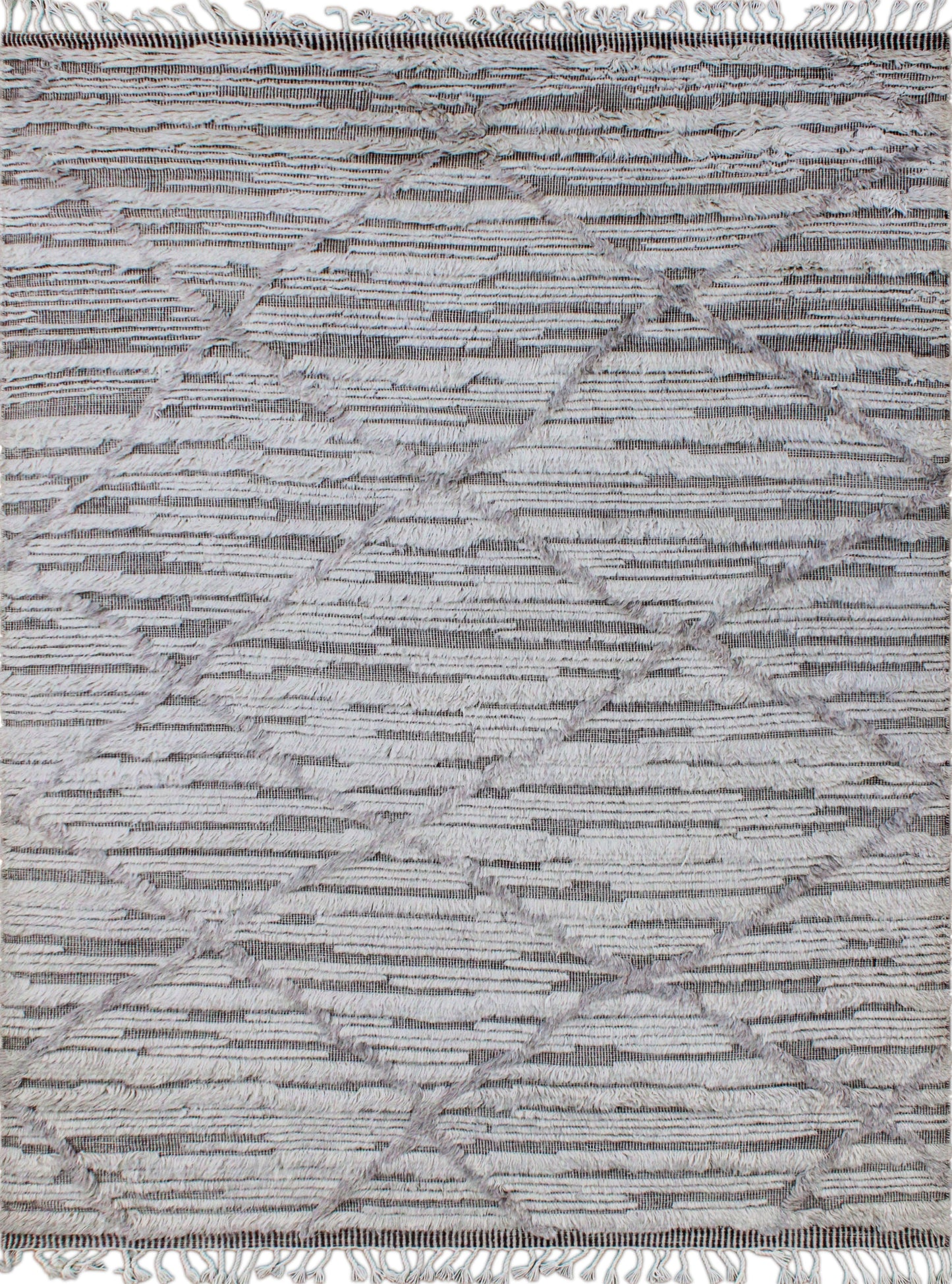 Finite Mosaics, Bound Echoes Area Rug, Gray & Beige