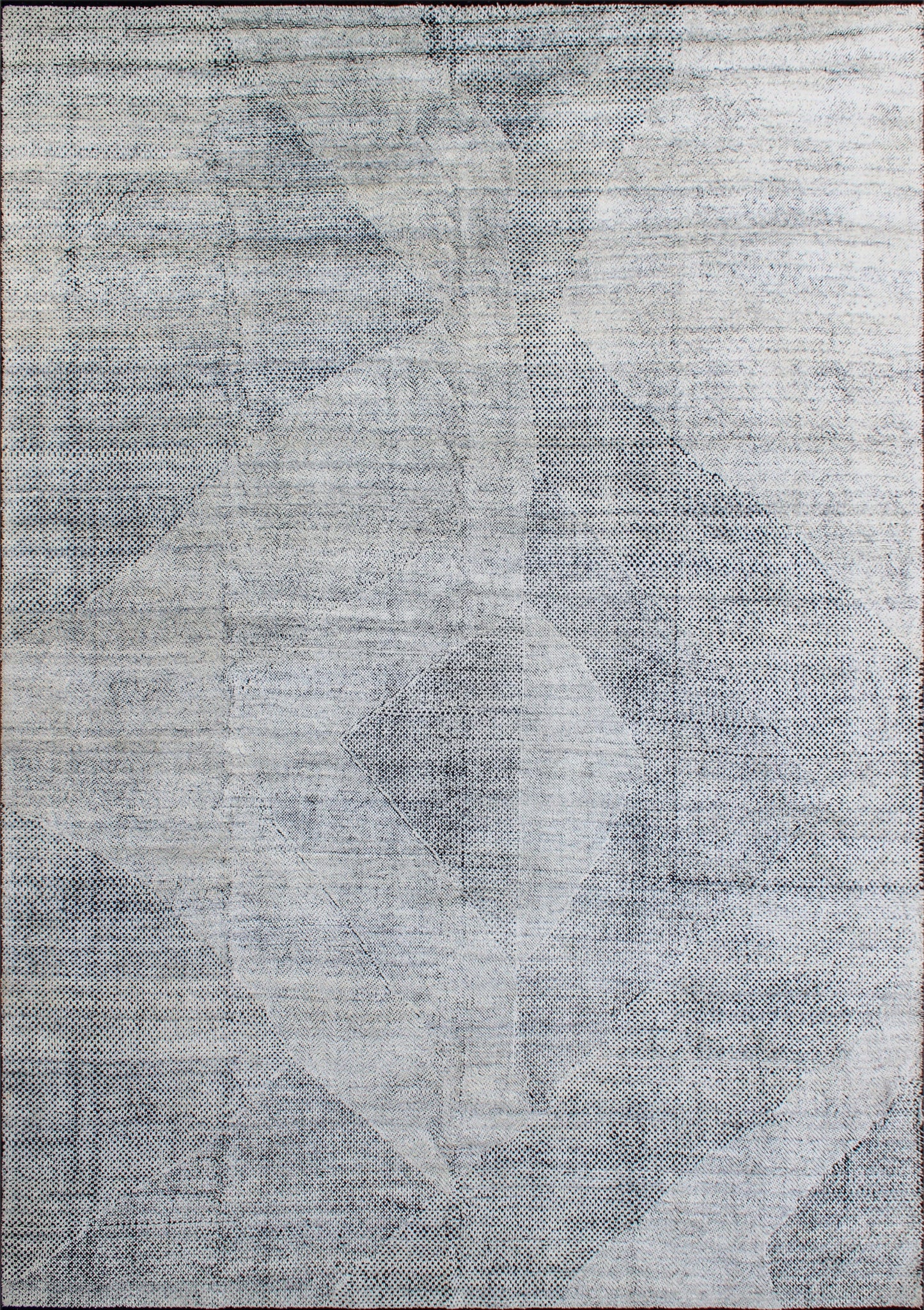 Finite Mosaics, Antithetical Allure Area Rug, Gray & Black