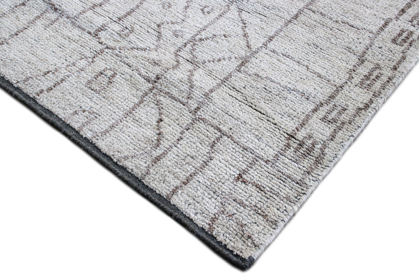 Finite Mosaics, Cryptic Enigma Area Rug, Ivory & Beige