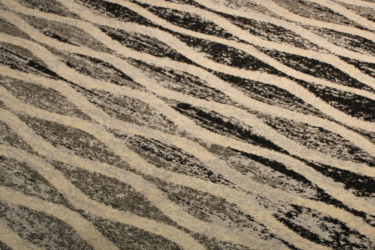 Alonzo Monochromatic Tides Indoor | Outdoor Area Rug, Grayscale