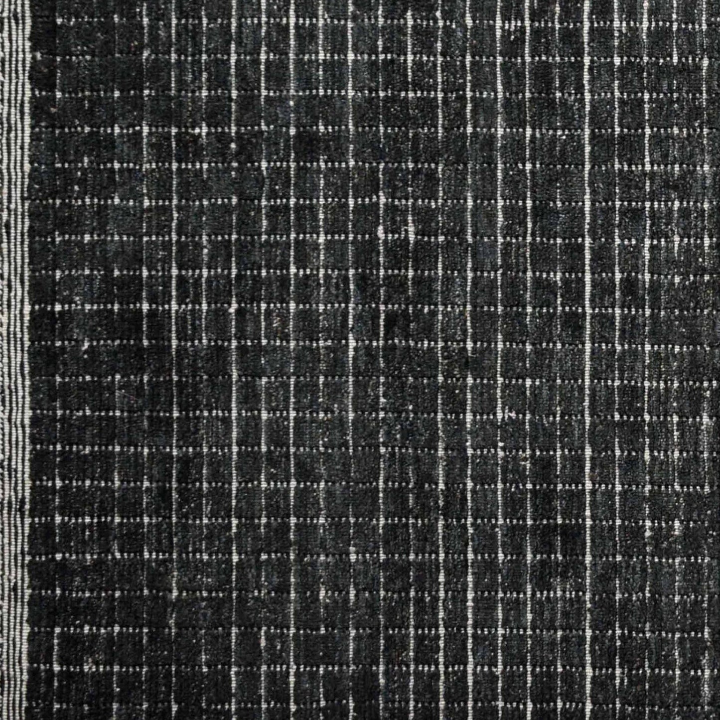 Finite Mosaics, Bamboo Fusion Area Rug, Charcoal