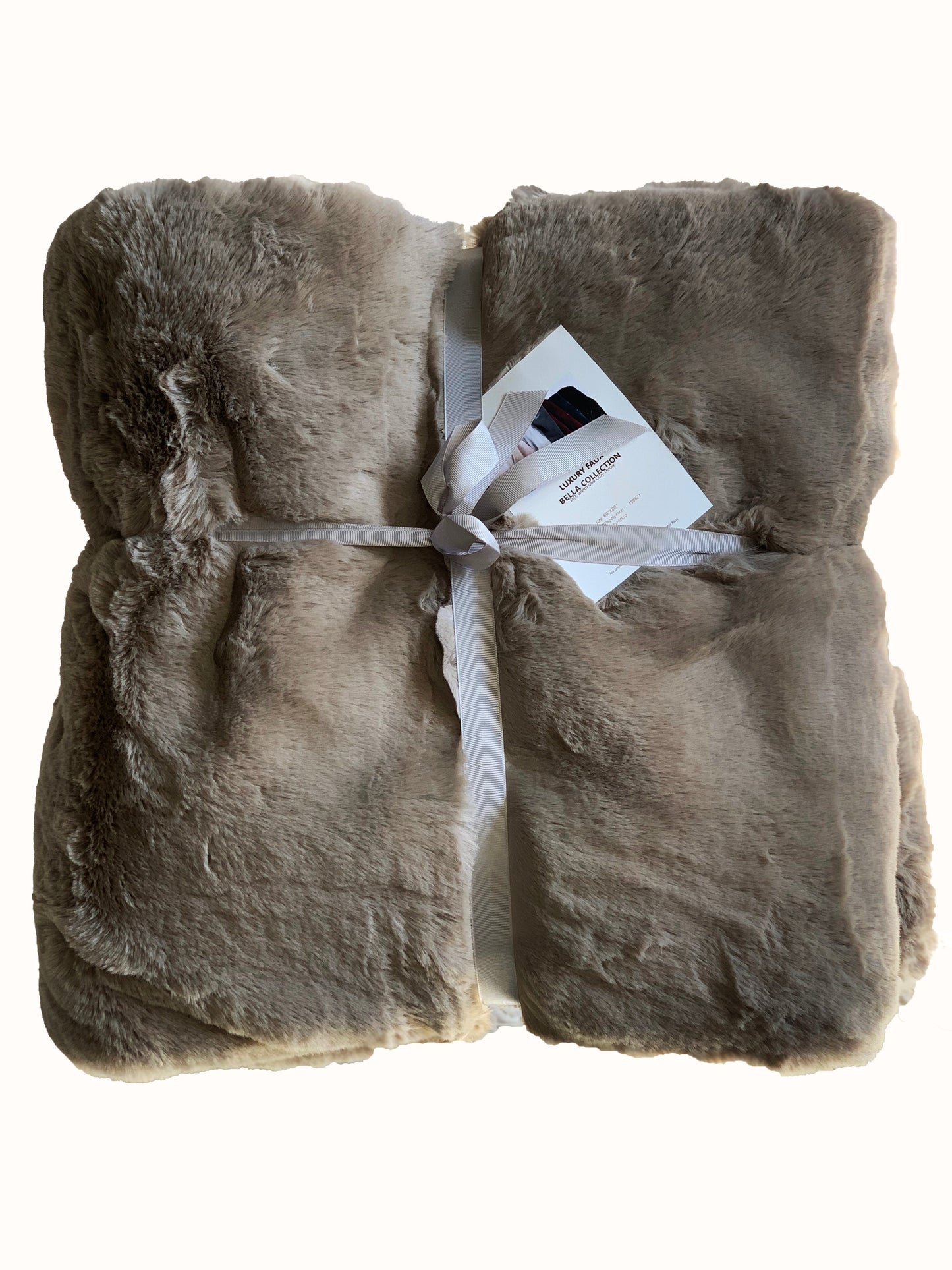 Bella Luxury Faux Fur Throw Blanket Collection, Assorted Colors