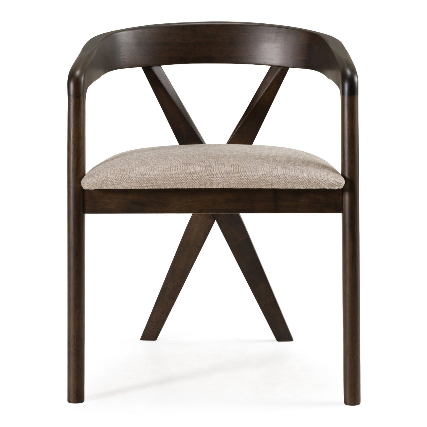 Clockwork Dining Chair, Espresso & Light Gray