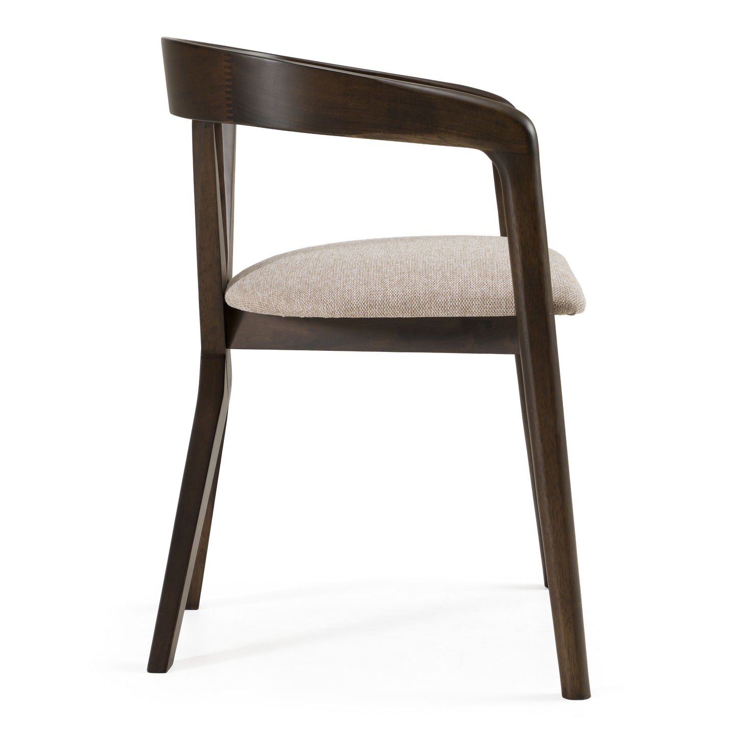 Clockwork Dining Chair, Espresso & Light Gray