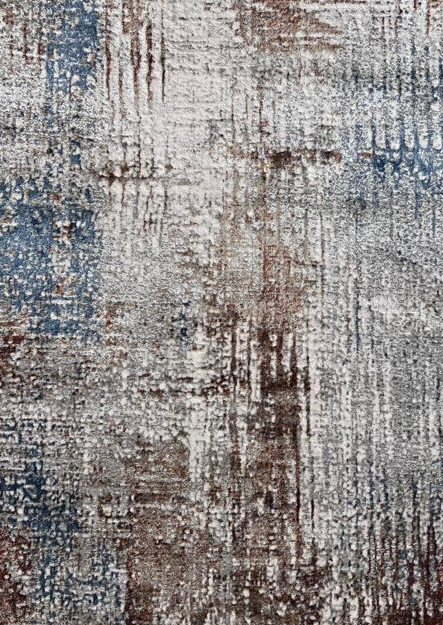 Devo Emotional Impressions Area Rug, Platinum & Earth
