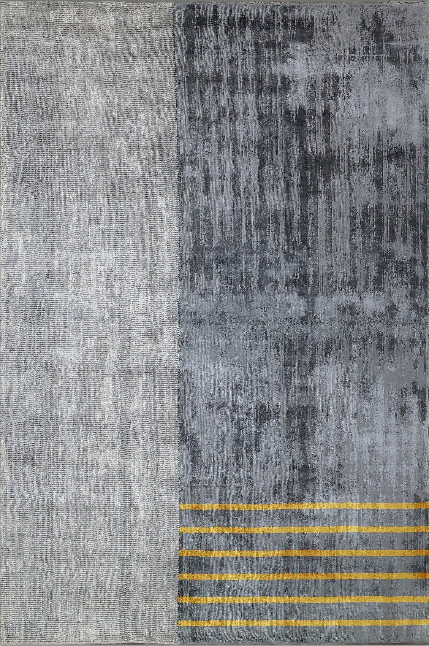 Finite Mosaics, Dual Structure Area Rug, Gray & Yellow
