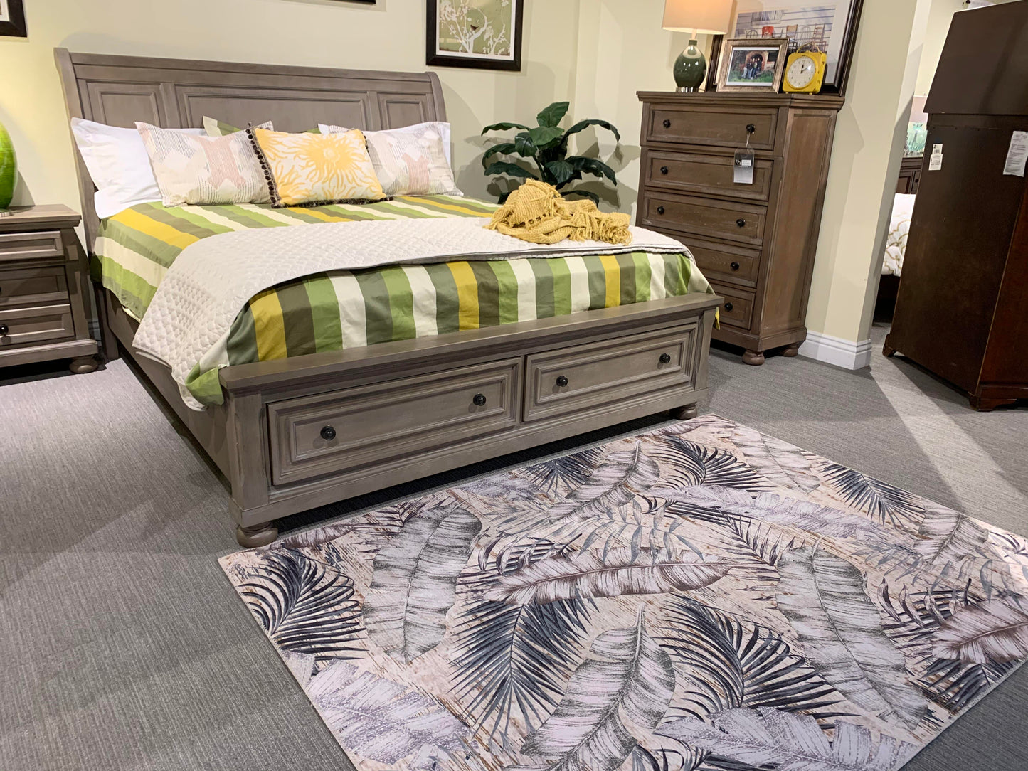 Vintage Style Soft Polyester Print on Design Elevate 235 Area Rug by Rug Factory Plus - Rug Factory Plus