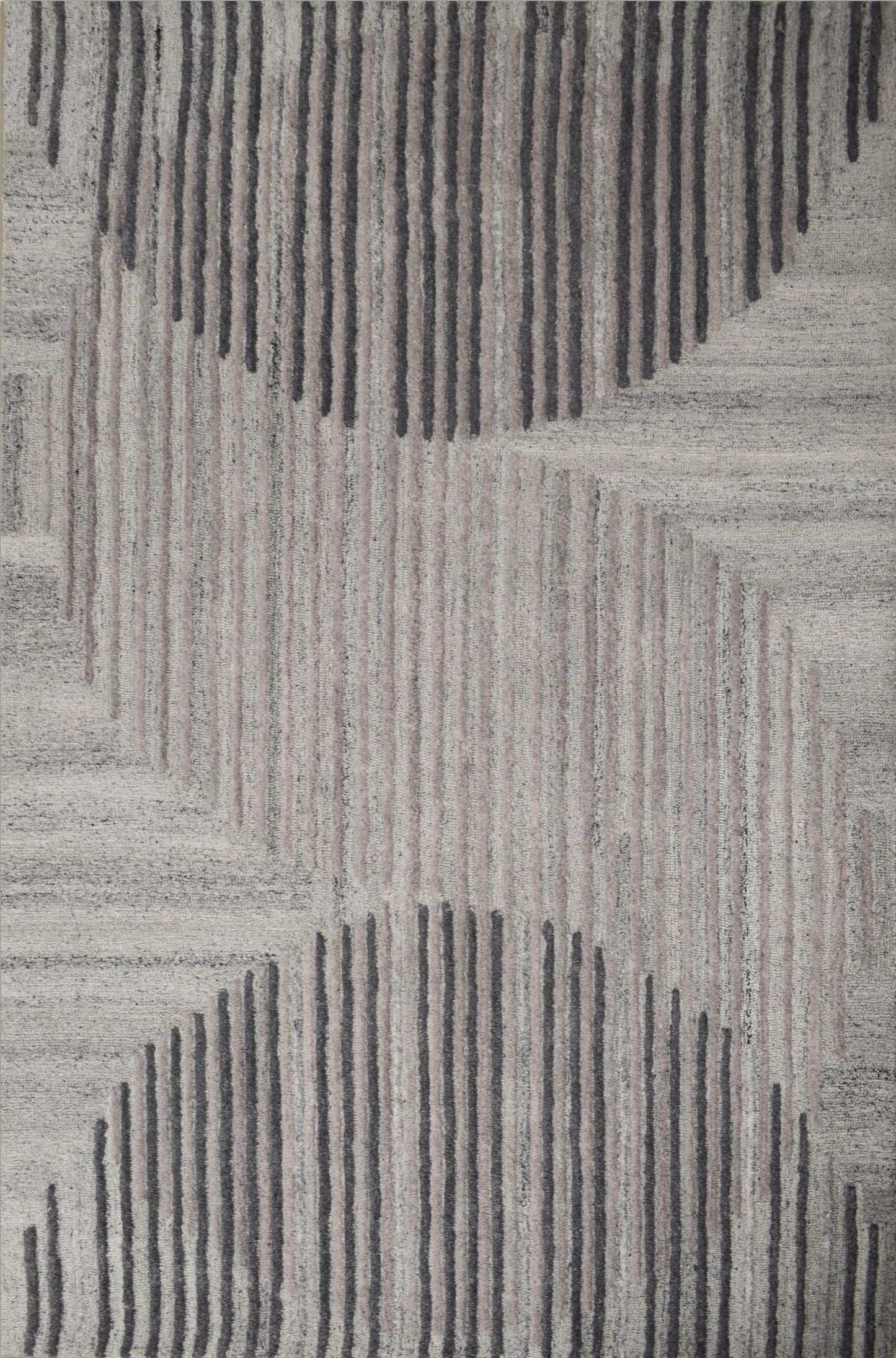 Finite Mosaics, Shapeshifting Torus Area Rug, Silver & Gray