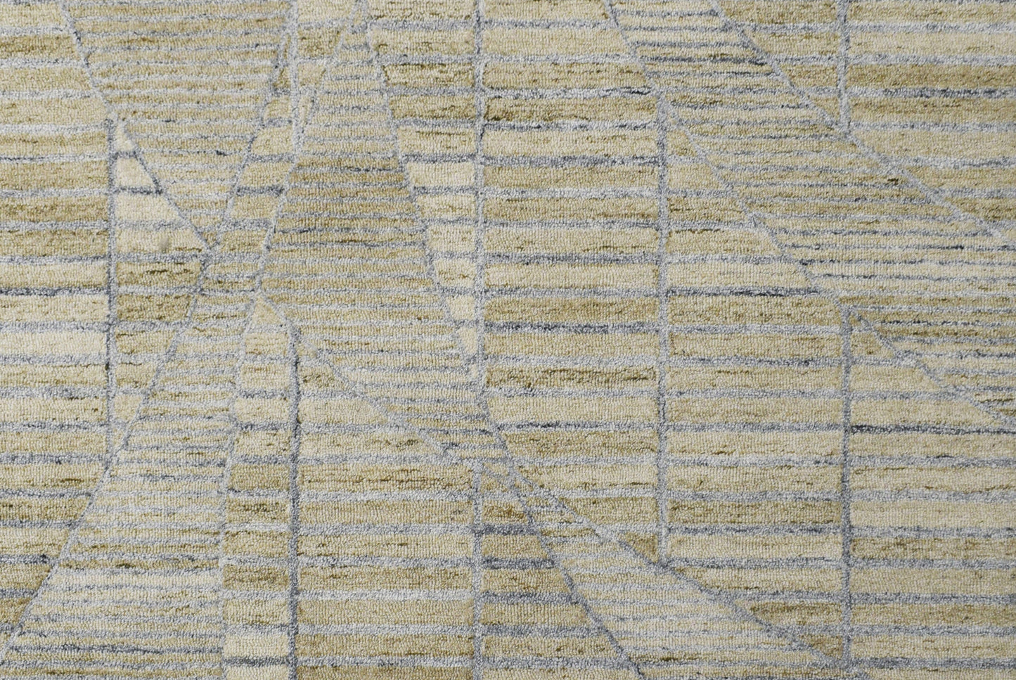 Finite Mosaics, Illusion Scrolls Area Rug, Gray & Beige