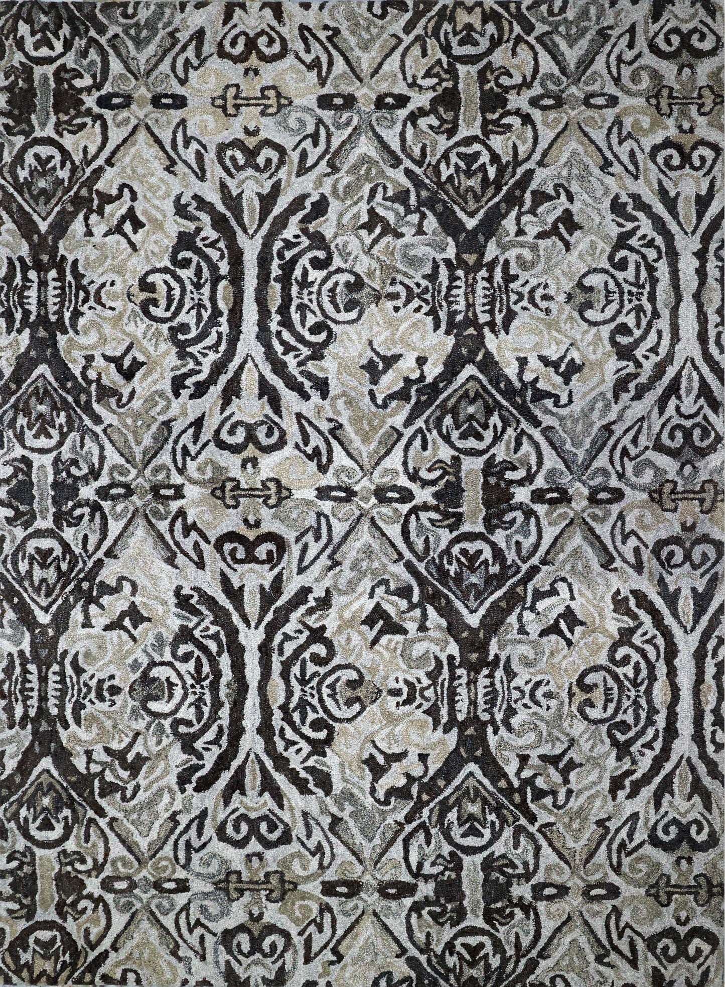 Finite Mosaics, Transcendental Visions Area Rug, Beige & Brown