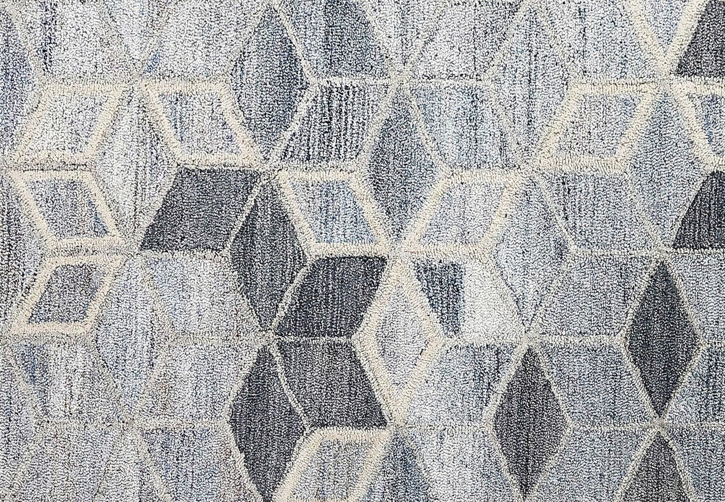 Finite Mosaics, Nocturnal Starlight Area Rug, Silver & Gray