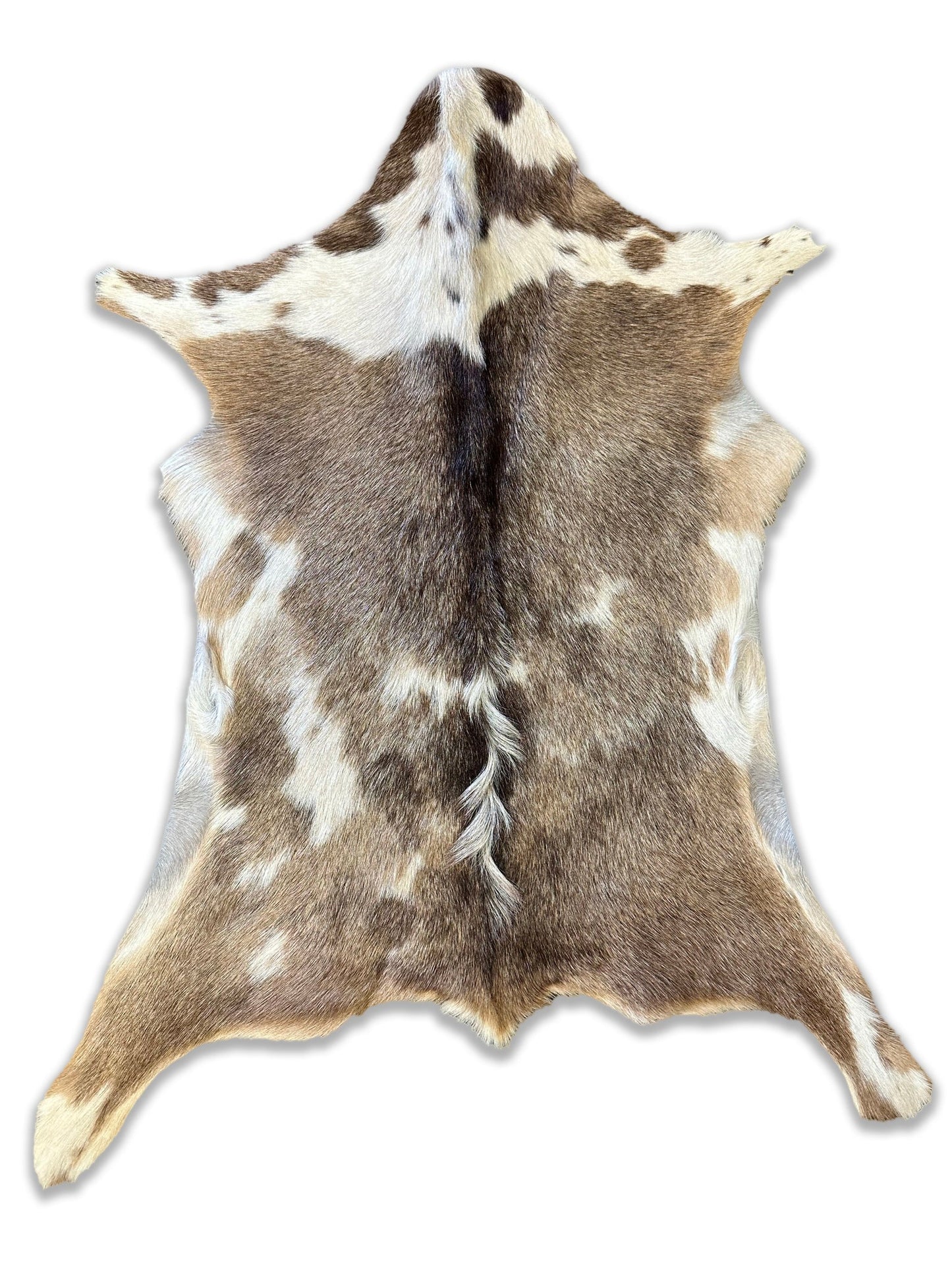 Authentic Leather Hides, Goat Leather Hide Area Rug, Assorted Natural