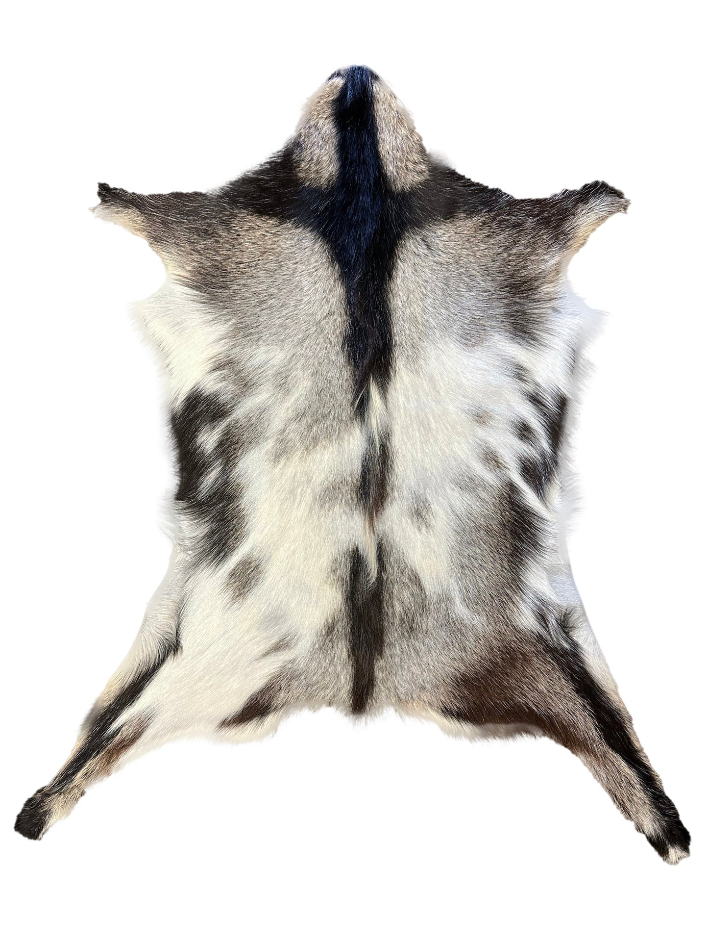 Authentic Leather Hides, Goat Leather Hide Area Rug, Assorted Natural