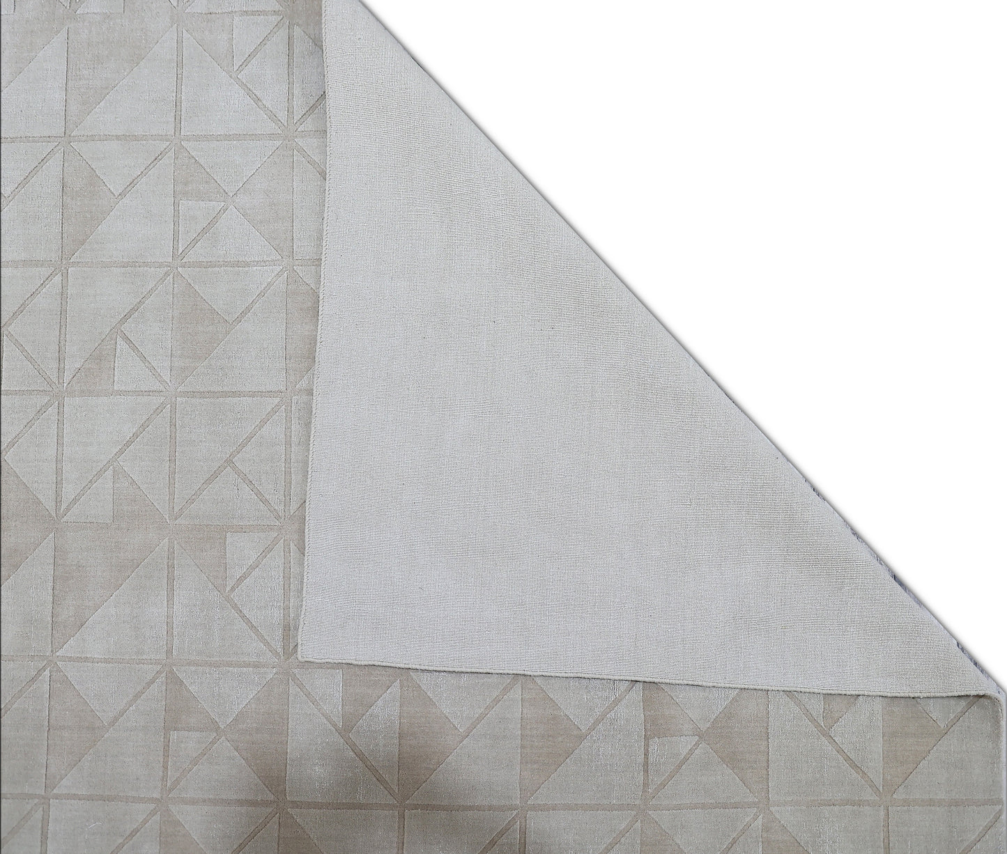 Finite Mosaics, Delta Wave Area Rug, Beige
