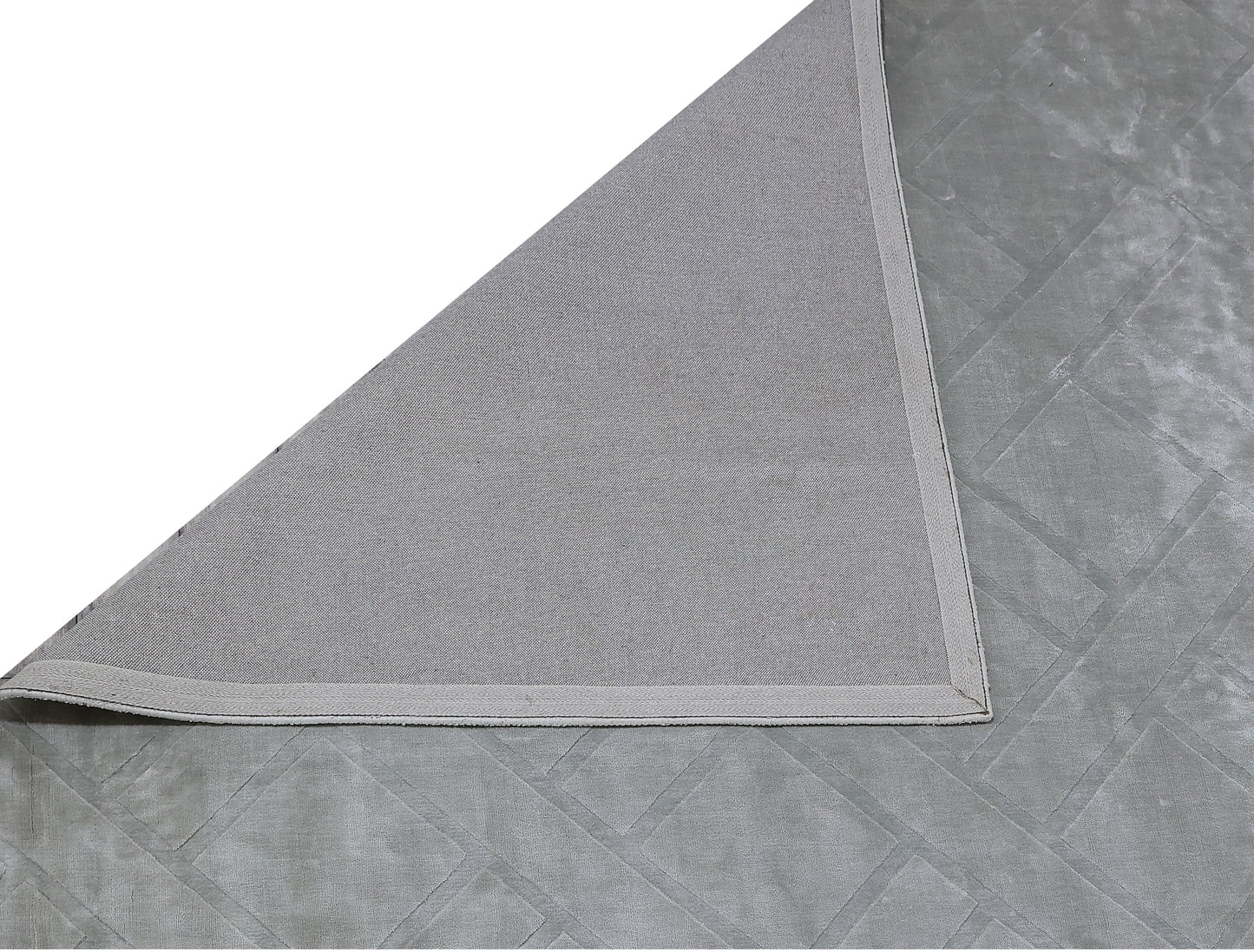 Finite Mosaics, Lattice Area Rug, Gray & Silver