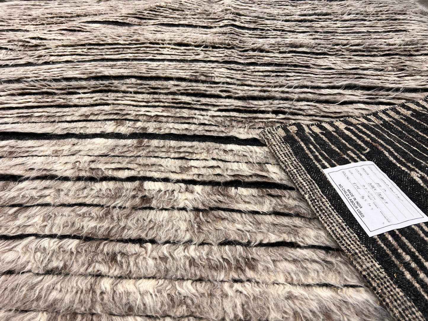 Finite Mosaics, Cryptic Genome Area Rug, Gray & Black