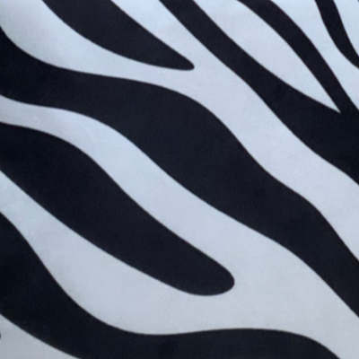 VIVA DigiPrint Velvet Throw Pillow, White & Black