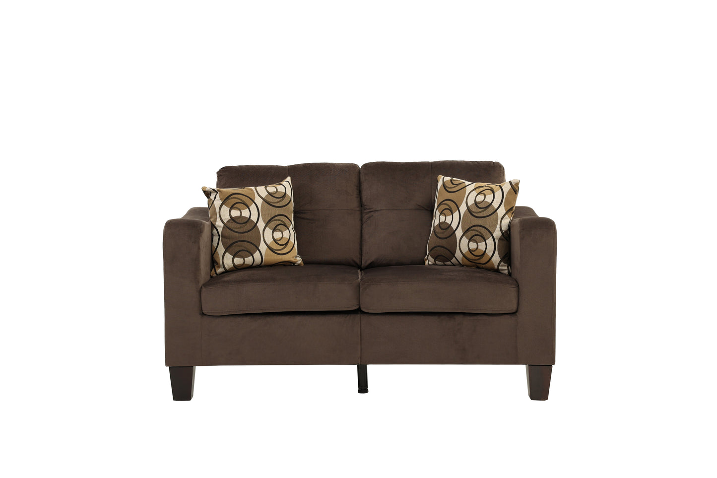 Thomas 2-Piece Sofa and Loveseat Set, Chocolate Linenette