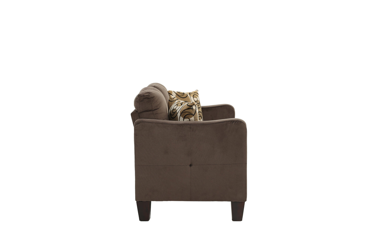 Thomas 2-Piece Sofa and Loveseat Set, Chocolate Linenette