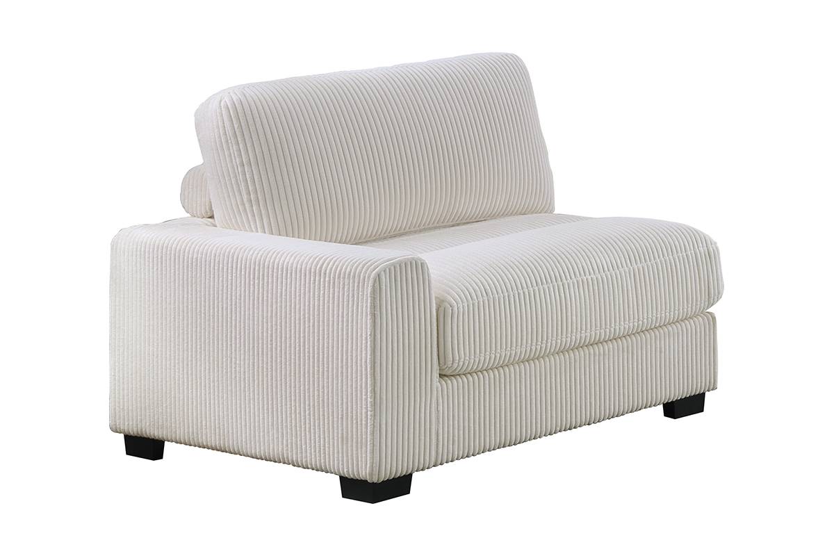 Winston 6-Piece U-Shaped Modular Sectional w/ Ottoman, Ivory Corduroy