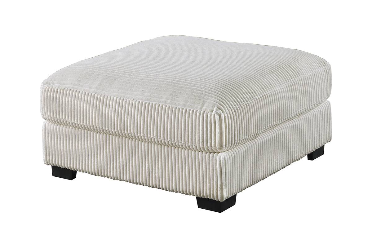 Winston 6-Piece U-Shaped Modular Sectional w/ Ottoman, Ivory Corduroy