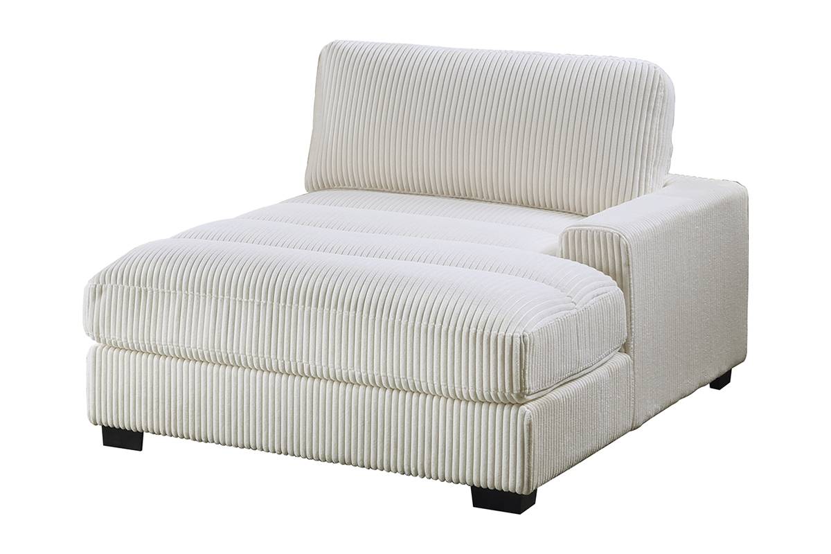 Winston 6-Piece U-Shaped Modular Sectional w/ Ottoman, Ivory Corduroy