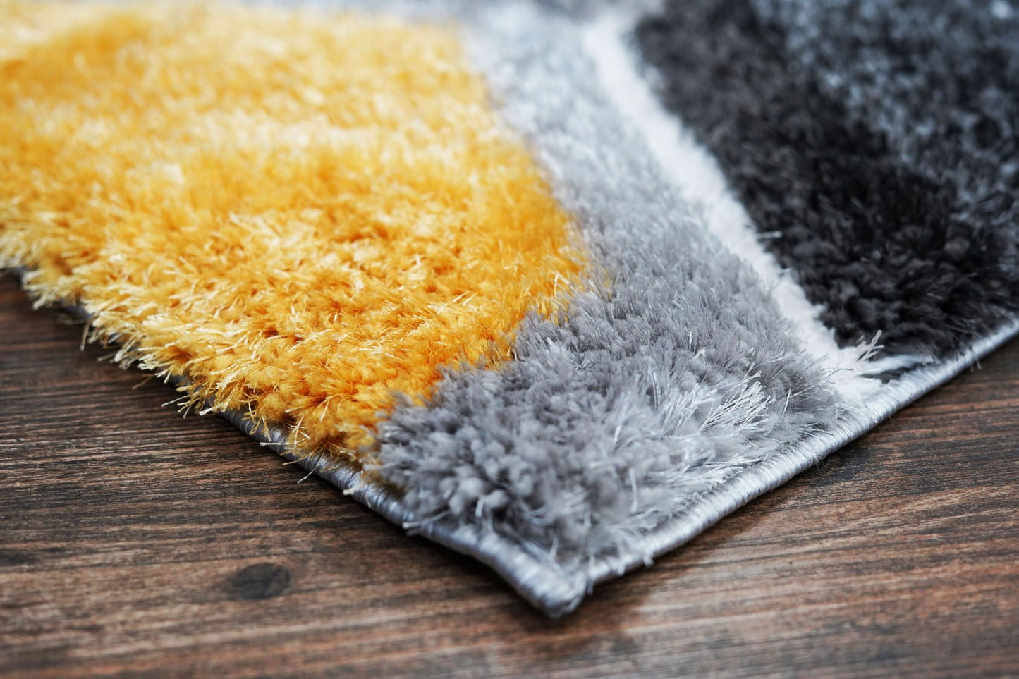 Sorrento 3D Honeycomb Nectar Shag Area Rug, Yellow