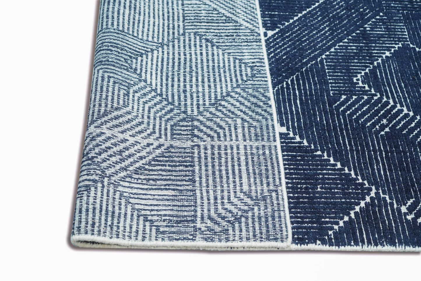 Finite Mosaics, Motherboard Area Rug, Navy