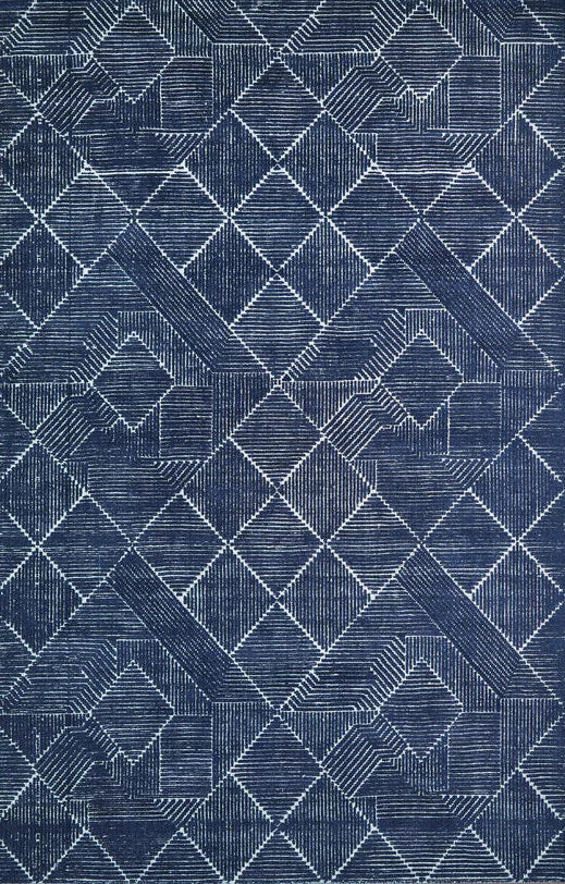 Finite Mosaics, Motherboard Area Rug, Navy