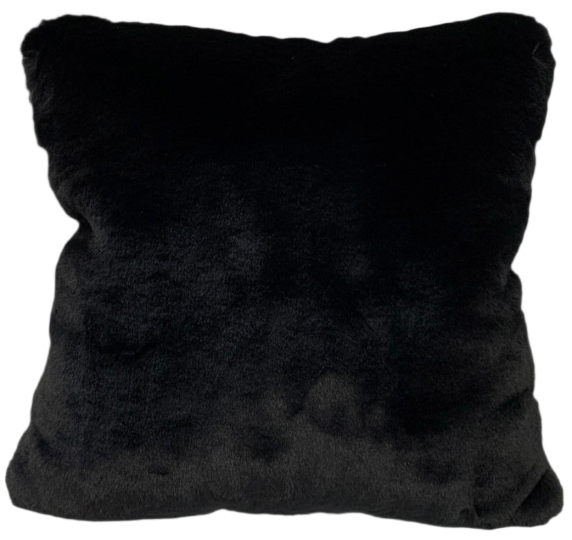 Chinchilla Feel Faux Fur Pillow by Rug Factory Plus