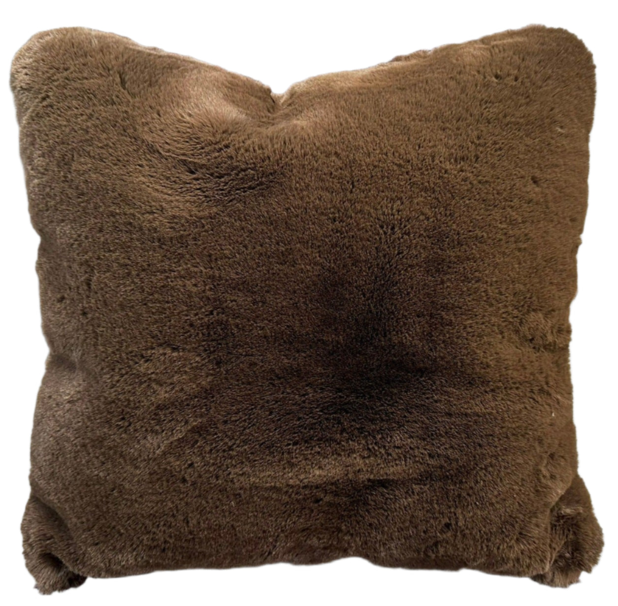 Luxury Faux Chinchilla Fur Throw Pillow, Assorted Colors