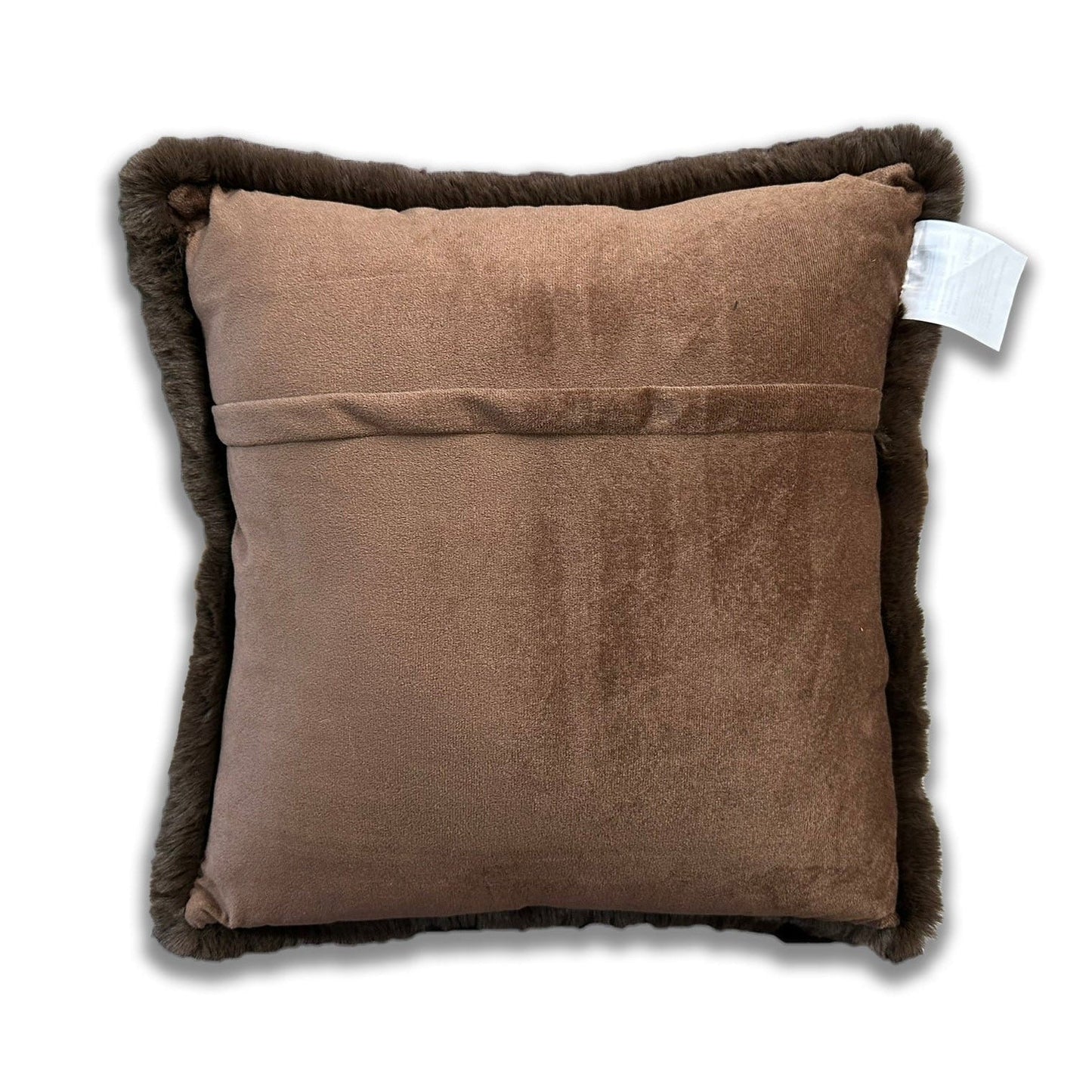 Luxury Faux Chinchilla Fur Throw Pillow, Assorted Colors